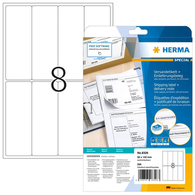 Herma Labels Enví Or Special 50,0 X 142,0MM, White — image 1