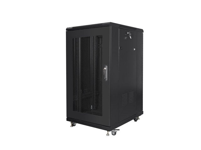 Lanberg Cabinet Standing Rack Cabinet 19 22U 600X800 Mesh Black