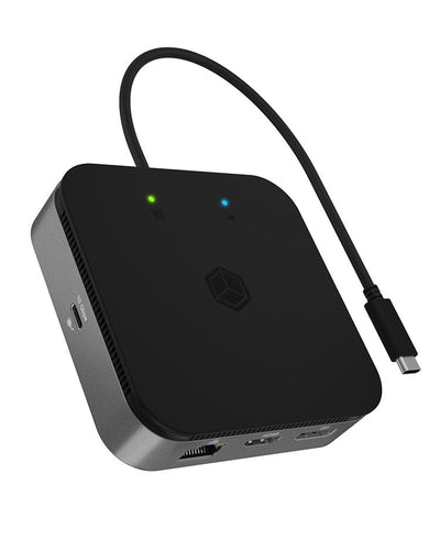 Icy Box Dockingstation IB-DK408-C41 Usb-c, Usb-a, Hdmi, DisplayPort, RJ-45 IB-DK408-C41 — image 1