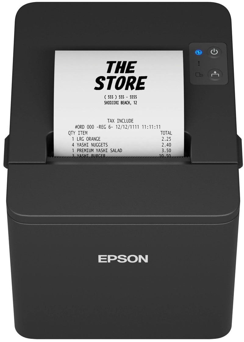 Epson Printer Tickets TM-T20IV Wide Paper 80MM USB-RS232 Black
