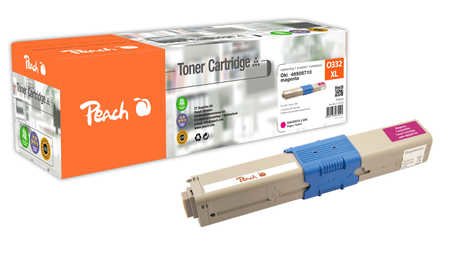 Peach Toner Oki C332XL 46508710 Magenta Remanufacturado