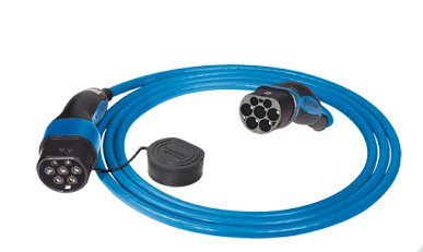 Mennekes Cable Charging Modo 3, Type 2, 32A, 3PH Blue/Black 7,5 Metres 36247