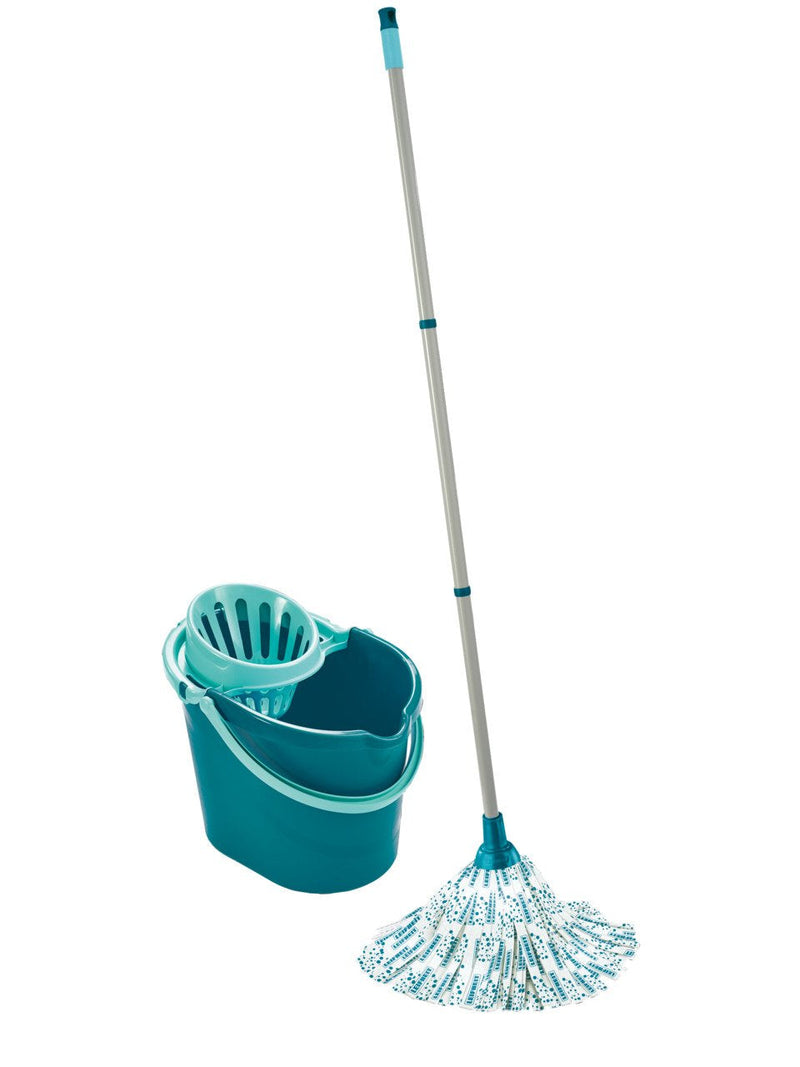 Leifheit Mop 56792 Metal Plastic Viscosa Turquesa, White