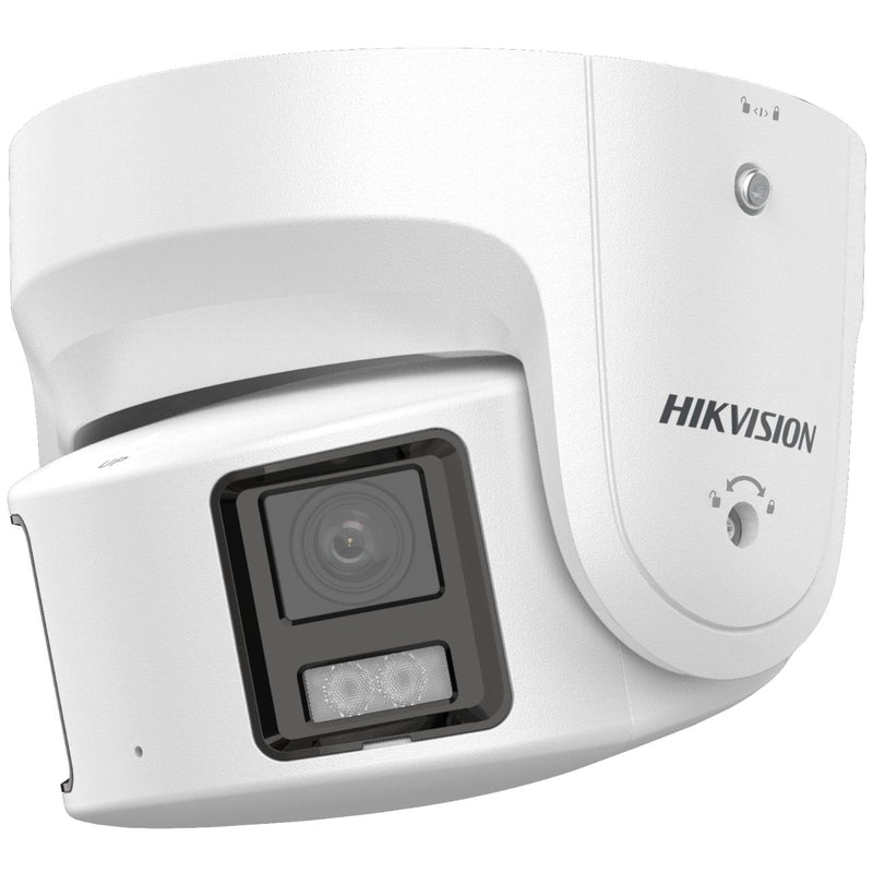 Hikvision Camera IP Turret Fixed Panorámica 8 MP 4MM WDR130 Mic Speaker e/S Audio Alarm Colorvu