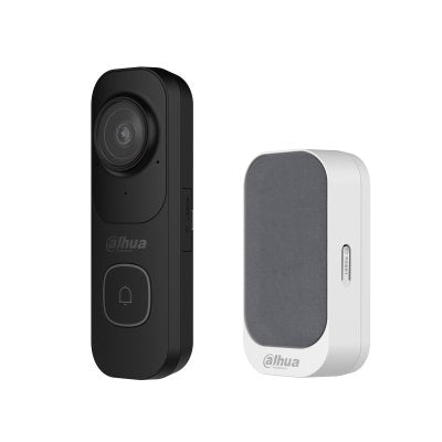 Dahua VDKP01-BG Kit Vídeo Doorbell Wi-Fi 4M Black DB41AB + Doorbell Wi-Fi Grey DS1AG