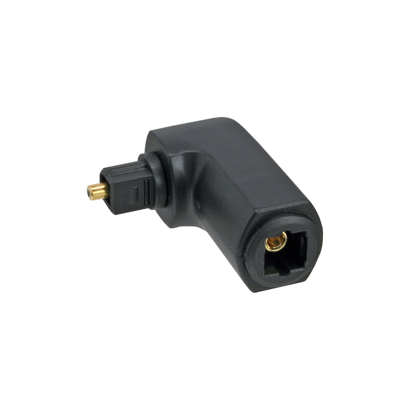 Inline Adapter Audio Óptico Toslink Male a Female Ángulo 90°