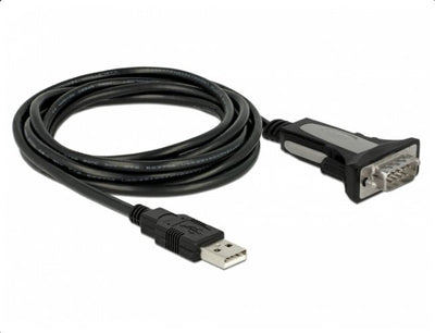 Delock 65962 Adapter USB Cable 2.0A RS-232 Black — image 1