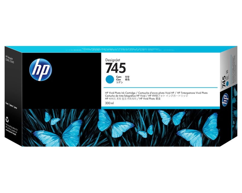 HP Ink Cyan F9K03A 745 300ML