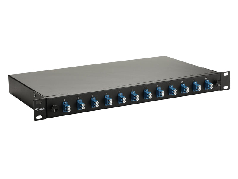 Equip Box Of Empalme Fibre Optic 12-PORT Lc-duplex OS2 1U Complete Sw