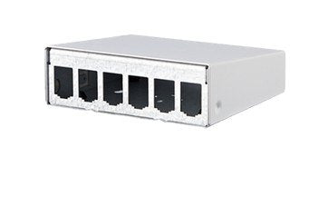 Metz Módulo Connect Montado Surface Housing White Puro 6 Ports — image 1