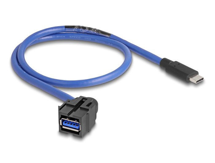 Delock 88156MÓDULO Keystone USB 5Gbps a Female a USB Type-c™ Male With Cable