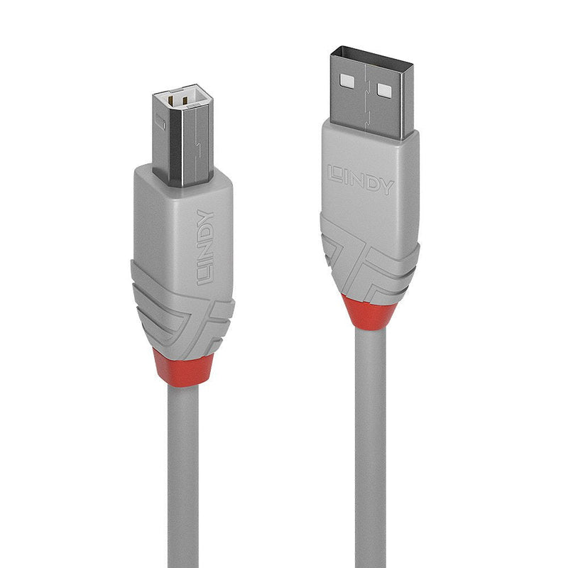 Lindy USB 2.0 Cable Typ a/B Anthra Line M/M 0.5M