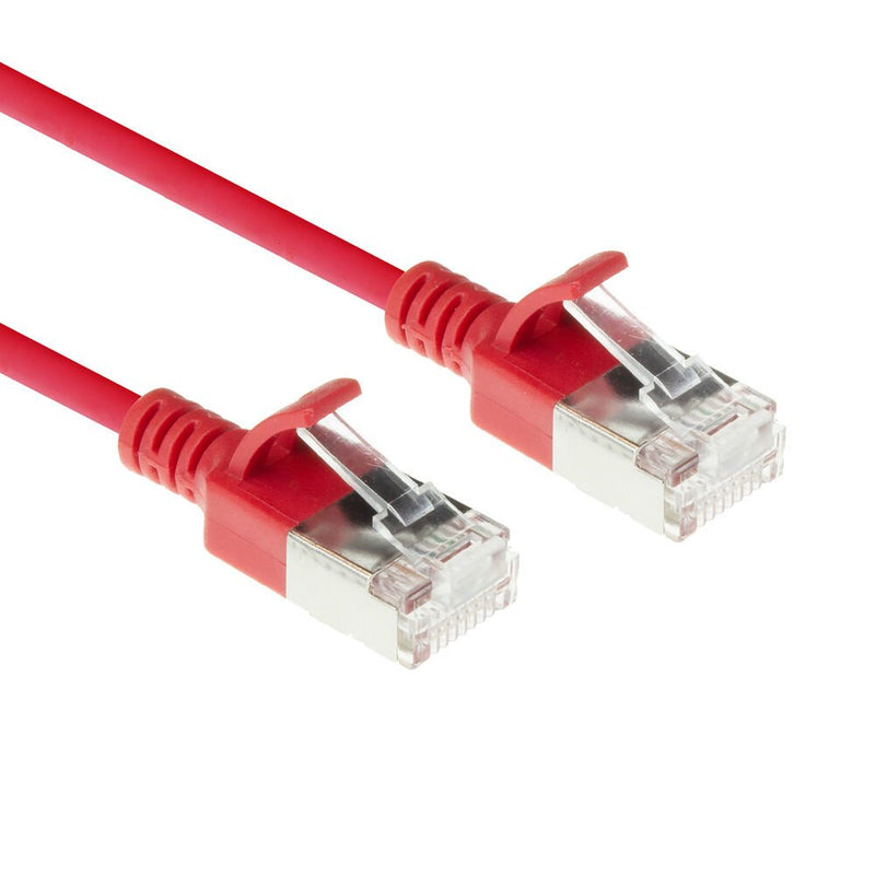 Red 7 Meters Lszh S FTP CAT.6A Slimline Patch Cable Snagless With RJ45 Connectors