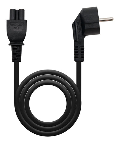 Nanocable Cable Power Trébol 10.22.0302-L300 Schuko Male C5 Female 3M Black — image 1