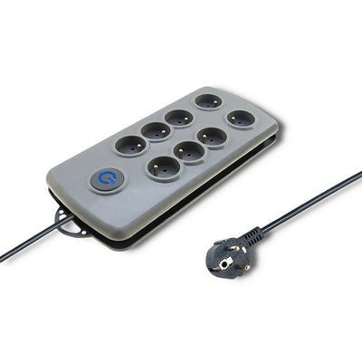 Qoltec 50162 Limitador Voltage Grey 8 Salidas AC 230V 2,5M — image 1