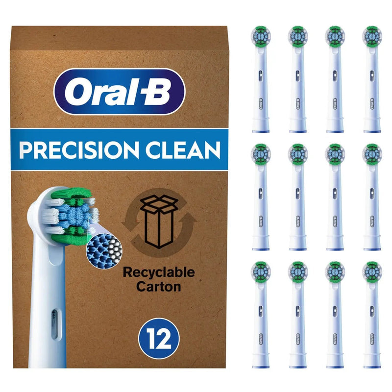 Heads Oral-b Precision Clean 12 Piece White