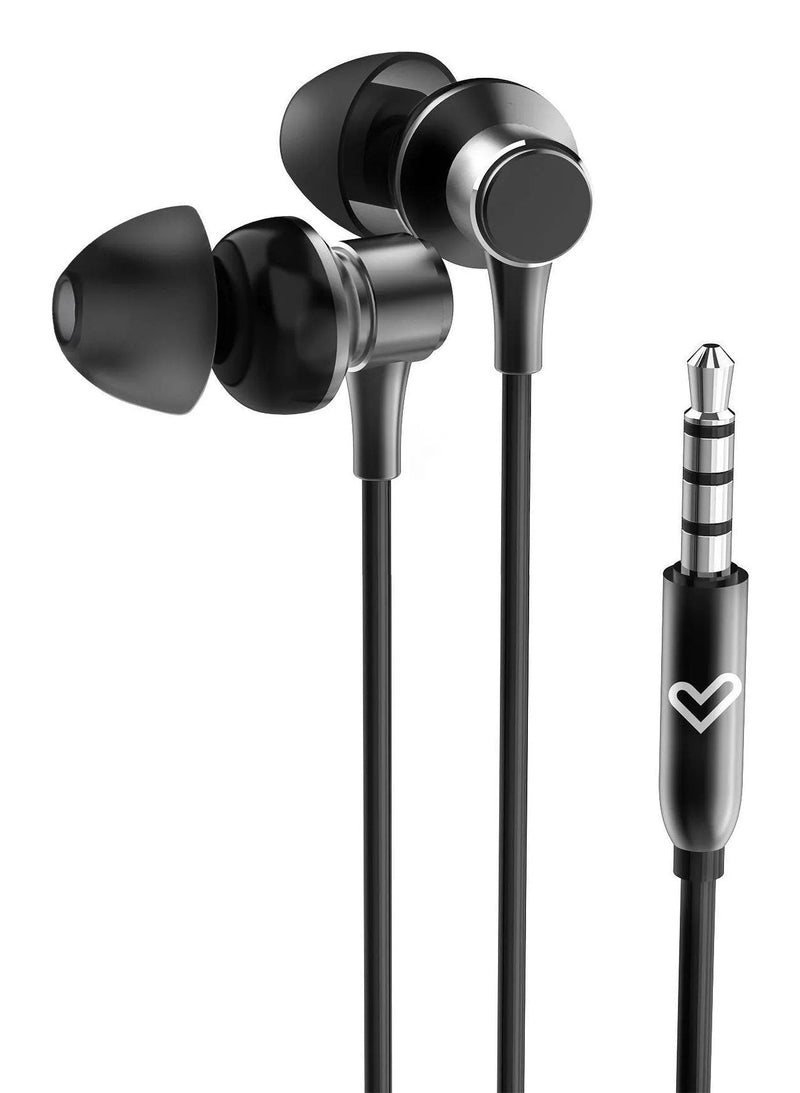 Energy Sistem Headphones Metallized With Cable - Microphone Integrado - Control Volumen - Black