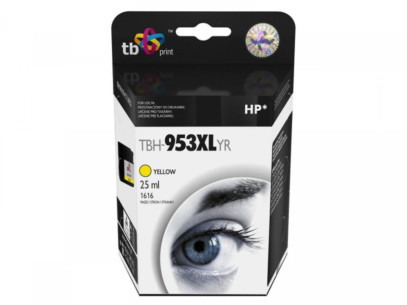 Ink Compatible HP Oj 8710 Aio TBH-953XLYR Ye Reman.
