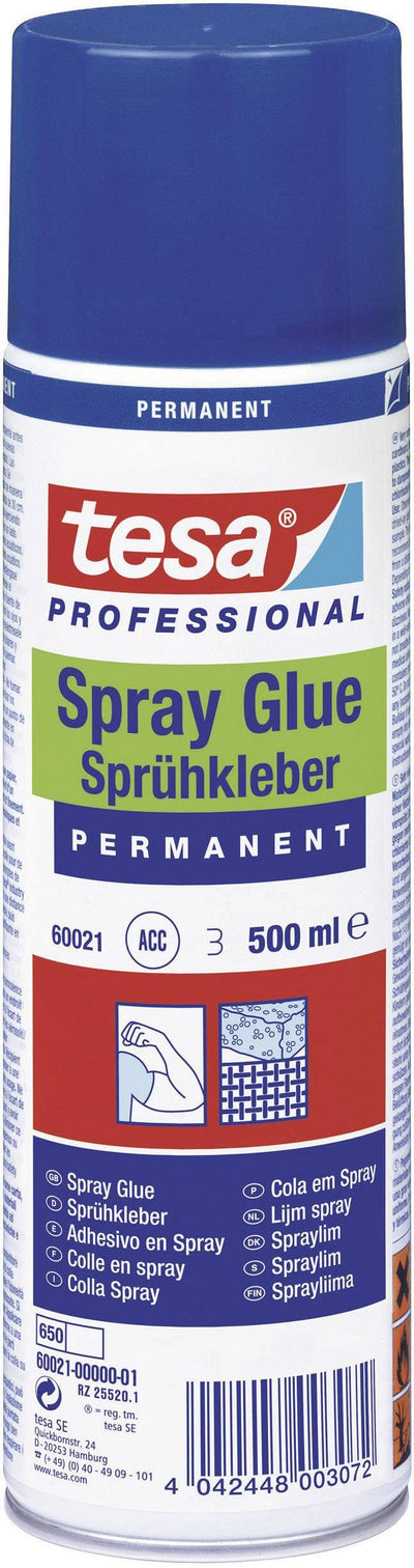 Tesa Professional Adhesive Spray Permanent 500ML Incoloro — image 1