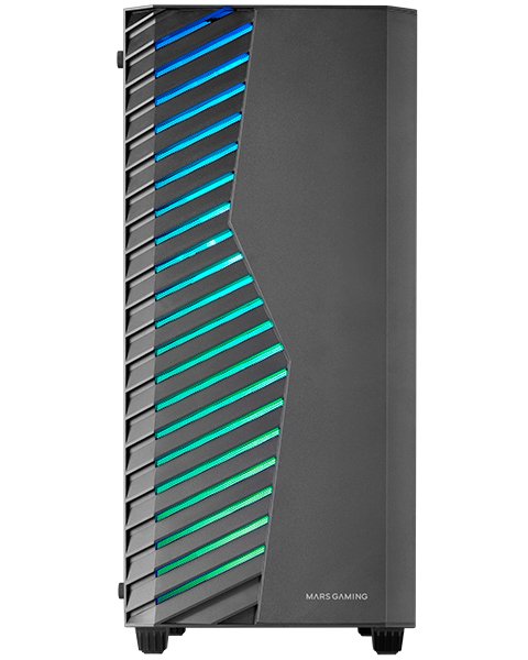 Mars Gaming Box Semitorre ATX Mc-volt ARGB Black Div Class'especificaciones'. Int.: 2X3.5,2X2.5/ 1XUSB3.0, 2XU