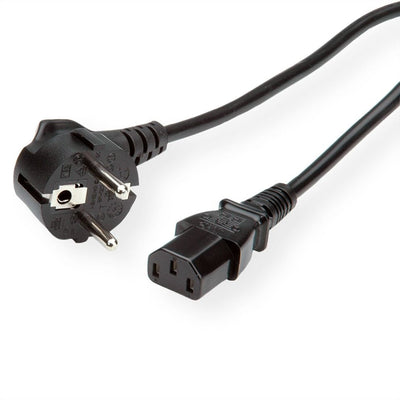 Roline Green Cable Power Recto IEC Connector Female Black 3M — image 1