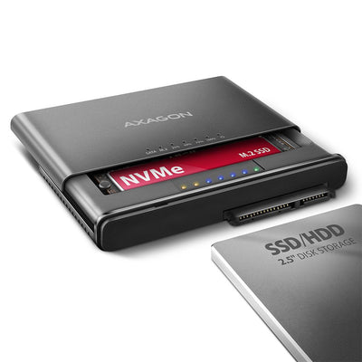 Axagon Adsa-cc USB-C 10Gbps - NVMe M.2 SSD & SATA 2.5/3.5 SSD/HDD Clone Mamer 2 — image 1
