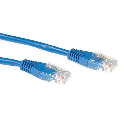 Blue 5 Meter Lszh U UTP CAT.6A Patch Cable With RJ45 Connectors