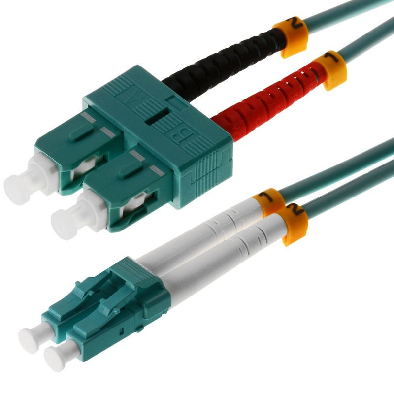 Helos Lwl Network Cable Lc/Sc Duplex 50/125?M OM3 Aqua 3,0M