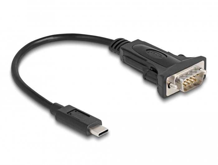 Delock USB Cable Type-c a 1 X Serie RS-232 D-sub 9 Pin Male 0,25M