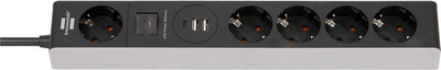 Brennenstuhl Power Strip 1159780615 Base Múltiple 1,5M 5 Salidas AC Indoor Black Grey — image 1