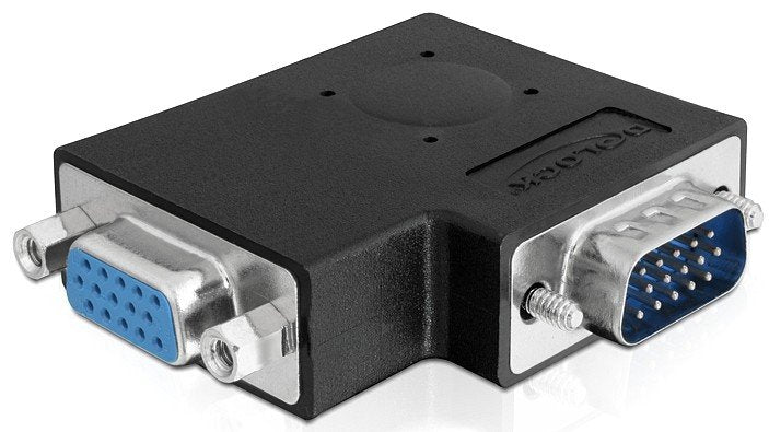 Delock Adapter VGA Male VGA Female 90° Angular