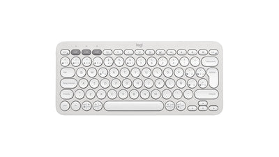 Logitech Pebble Keys 2 K380S Wireless Keyboard Bluetooth Le QWERTY Spanish White — image 1