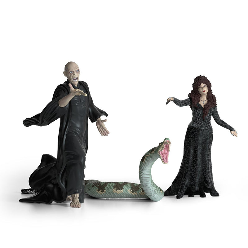 Schleich Wizarding World Lord Harry Potter - Voldemort With Nagini And Bellatrix, Figure Toy 42684
