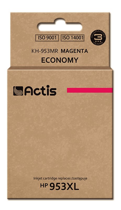 Actis Ink KH-953MR (reemplazo HP 953XL F6U17AE - Standard - 25ML - Magenta - Chip New