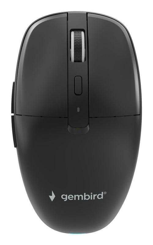 Gembird Mouse MUSW2-6B-01 Wireless Modo Dual (2,4G + Bluetooth), 1600 Dpi, 6 Buttons Black — image 1