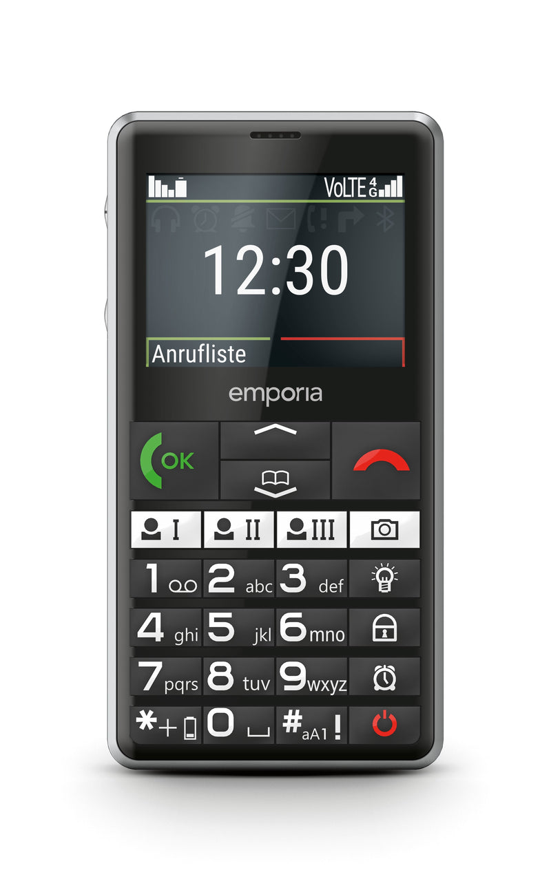 Emporia Emporiapure (V76), LTE/4G, (V3) Mobile Phone With Keys Large Black