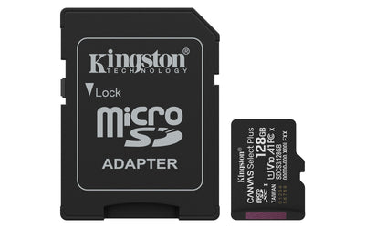 Kingston microSD 128GB Microsdxc Canvas Select Plus GEN3 150MB/S A1 Includes Adapter Sd) — image 1