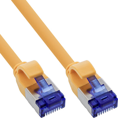 Inline® Network Cable Slim, CAT.6A, S/FTP, Tpe (lszh) Flexible, PoE, Yellow, 30M — image 1
