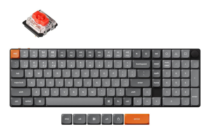 Keychron Keyboard Wrl K17 Max. RGB/Black K17M-H1
