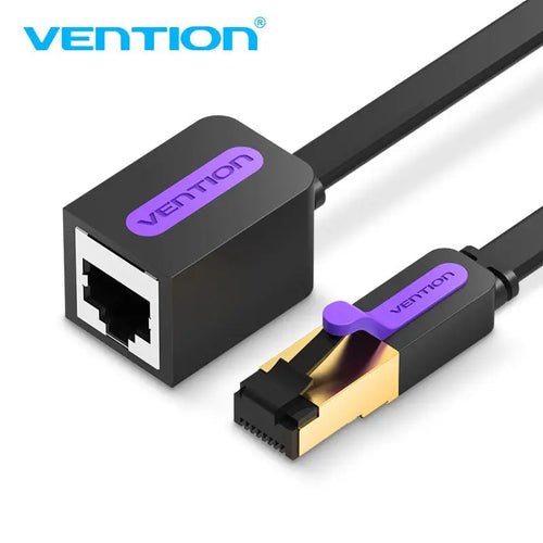 Vention Flat CAT.7 Extension Pacabl Tch Cable 8M Black