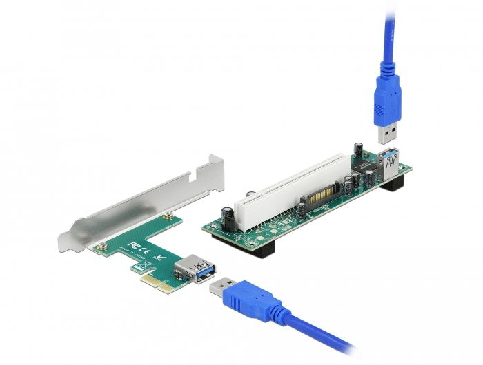 Delock Riser Karte Pci Express X1 Zu 1 X Pci 32 Bit Slot With 60CM Cable