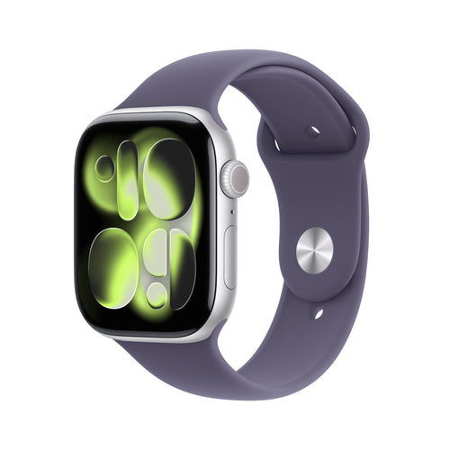 Apple Watch S11 Aluminium Cellular 46MM Silver (sportarmband Nebelviolett) M L — image 1