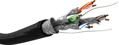 Goobay Cable 77624 Network Black 100M CAT.6A S/FTP (s-STP) Black 100M, CAT.6A, S/FTP (s-STP) — image 1