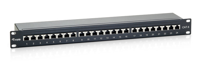 Equip Patch Panel 24 Ports Categoria 6 Apantallado Colour Black