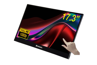 Verbatim PMT-17 Portable Touchscreen Monitor 17.3 Full HD 1080P Metal Housing — image 1