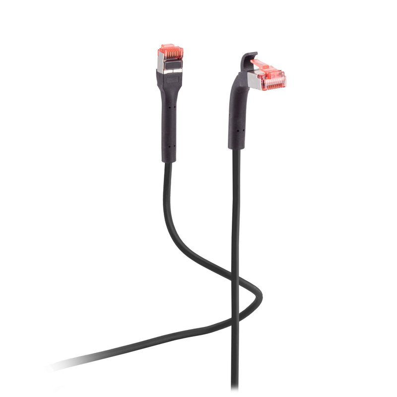 Flexline Network Cable U/FTP CAT.6A With Biegbaren Mecker Black 0,5M