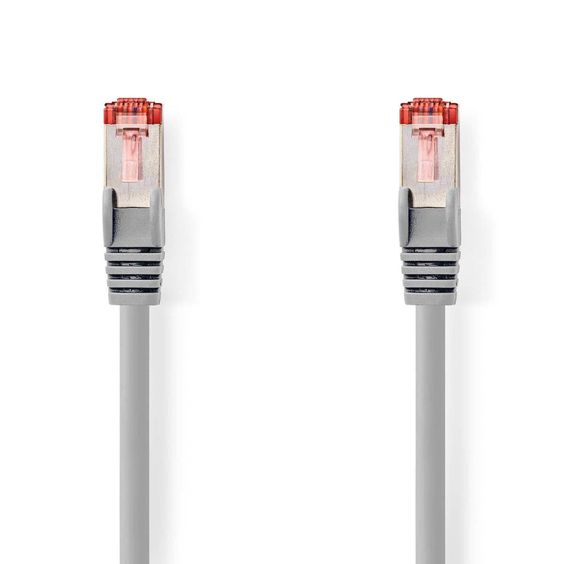 Nedis CAT.6 Cable RJ45 Connector Male RJ45 Connector Male S/FTP 5.0M Round Pvc Grey Colgador