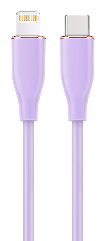 Gembird Cable Premium Silicone USB Type-c To 8-PINS Charging Data 1.5M Violet