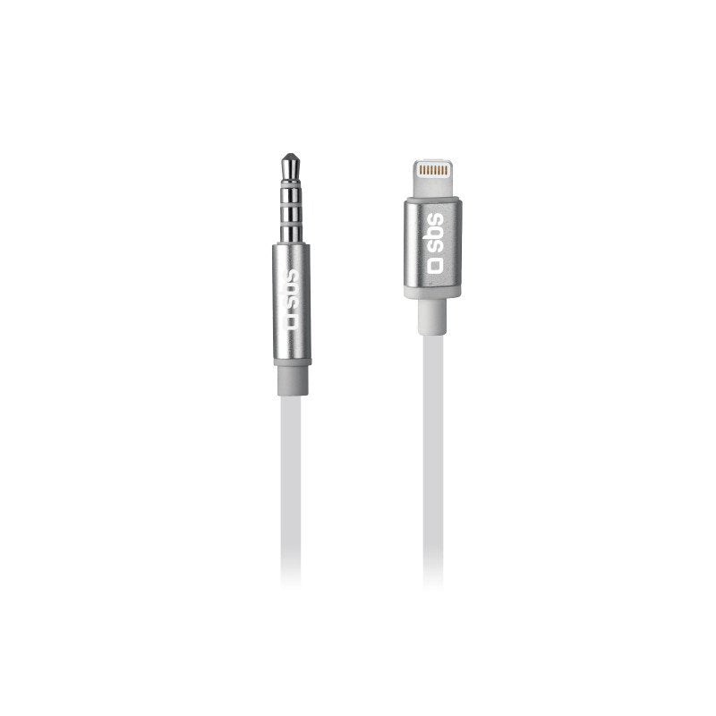 Sbs Cable Adapter Lightning a Jack 3,5MM 1M White