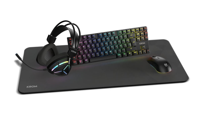 Krom Klass Pcombo Gaming 4 1 RGB Negro
